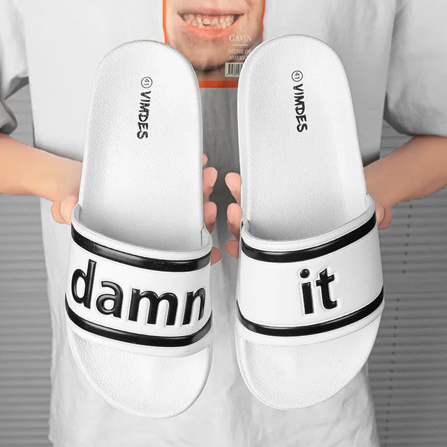 Men Slippers deisgner luxury personality Mens Shoes Casual summer Beach Sandals Money Slides