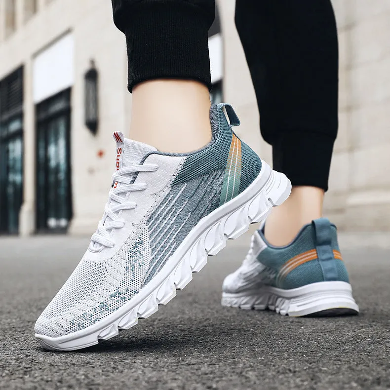 Men Sneakers Fashion Wavy Bottom Shoes Sport Running Walking Shoes Report Shoes Flats