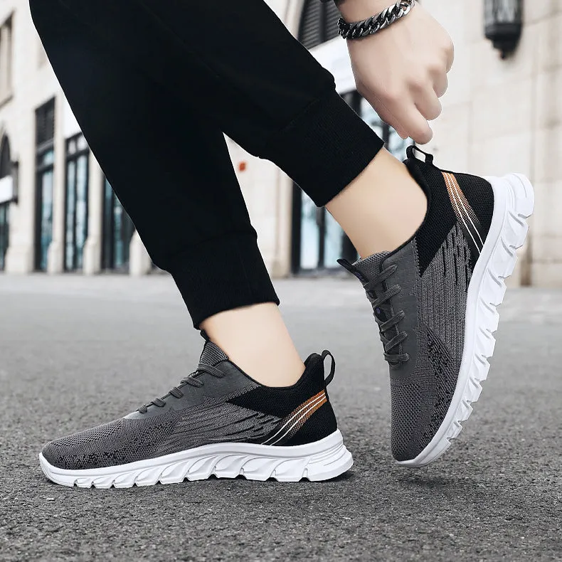 Men Sneakers Fashion Wavy Bottom Shoes Sport Running Walking Shoes Flat Zero Drop Shoes