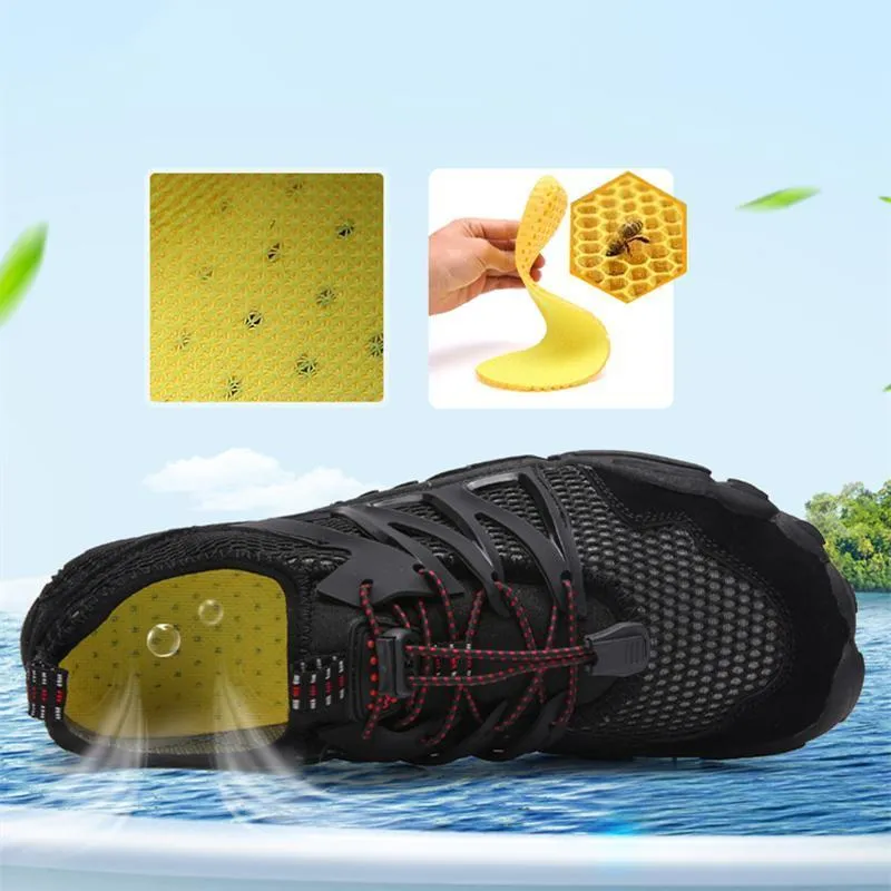 Slippers Crochet Tutorial Men Swimming Shoes Water Shoes Bicycle Seaside Beach Surfing Slippers Outdoor Soft Fitness Sneakers