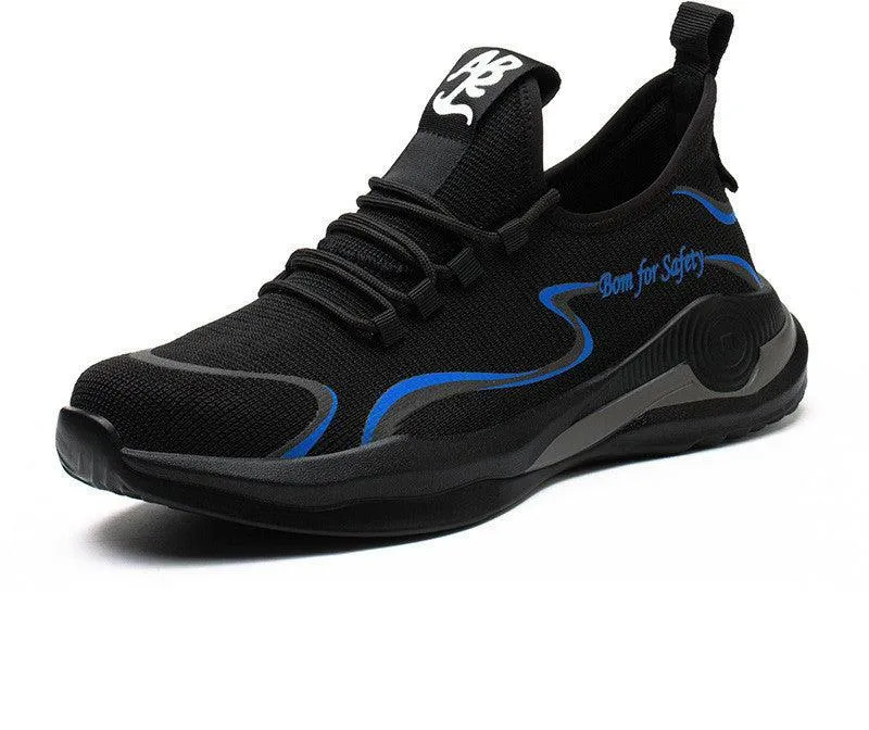 Men Work Safety Shoes Anti-Puncture Working Sneakers Ortho Work Boots