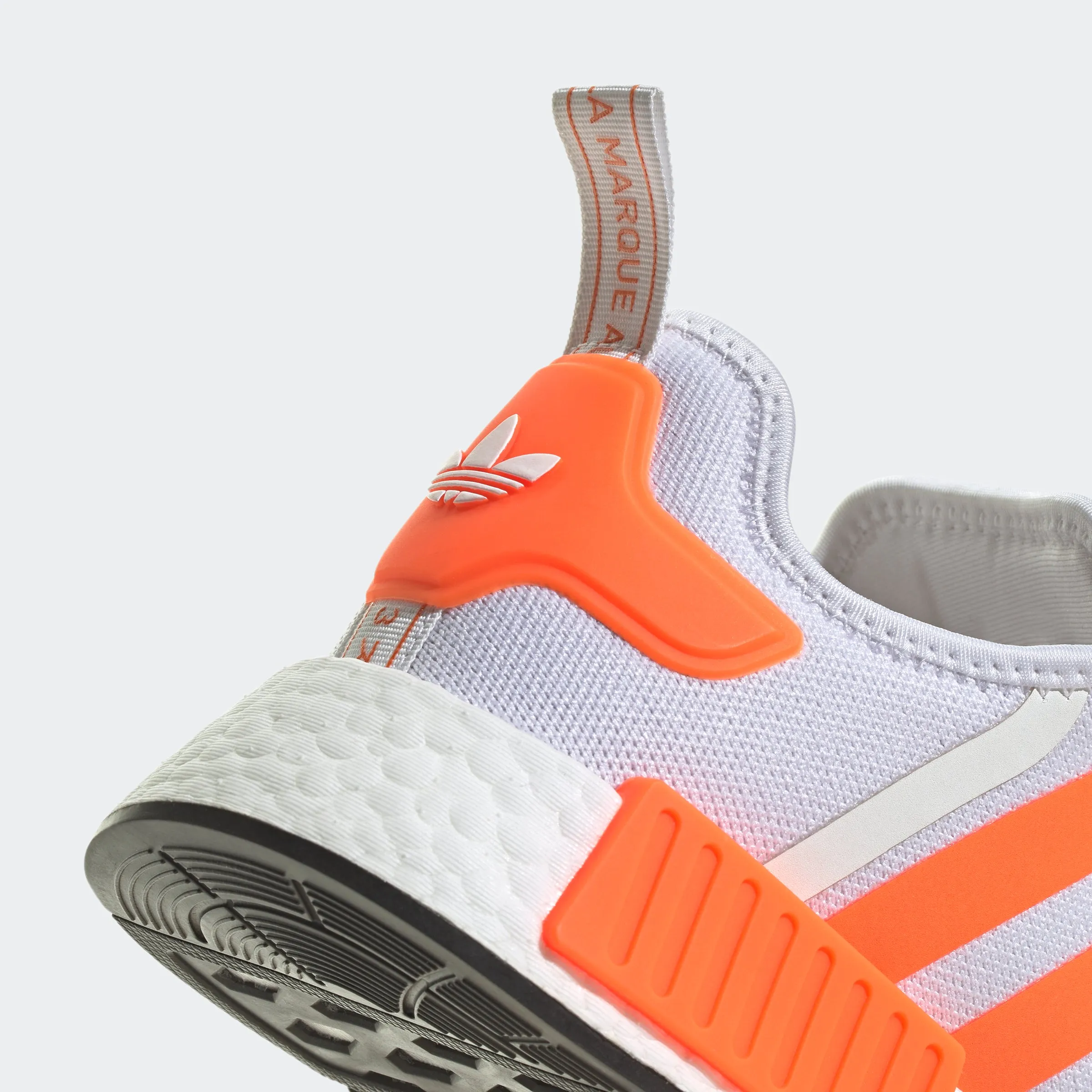 Men's adidas Originals NMD_R1 Shoes Cloud White Orange Adidas Handball Shoes Stabil