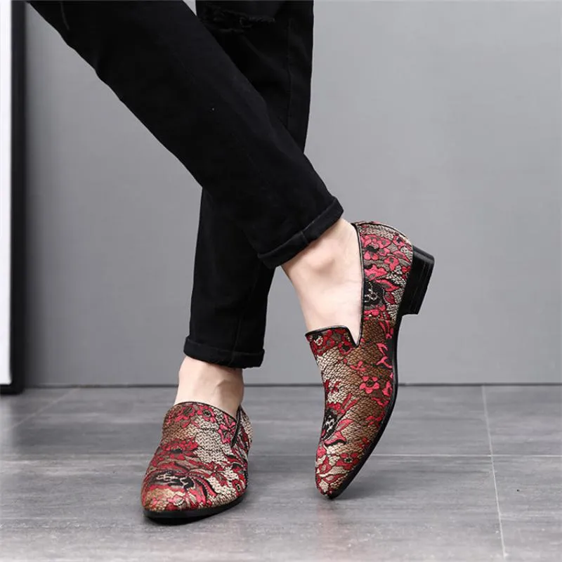 Light In Your Loafers Men's Autumn Casual Loafers With Embroidery | Plus Size