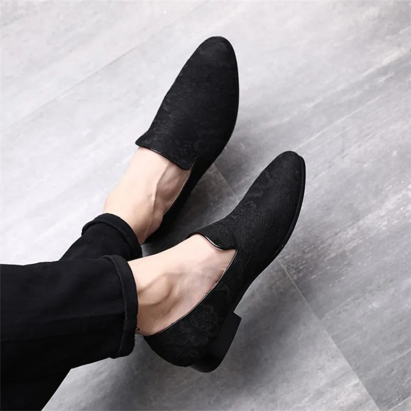 Best Driving Loafers Men's Autumn Casual Loafers With Embroidery | Plus Size