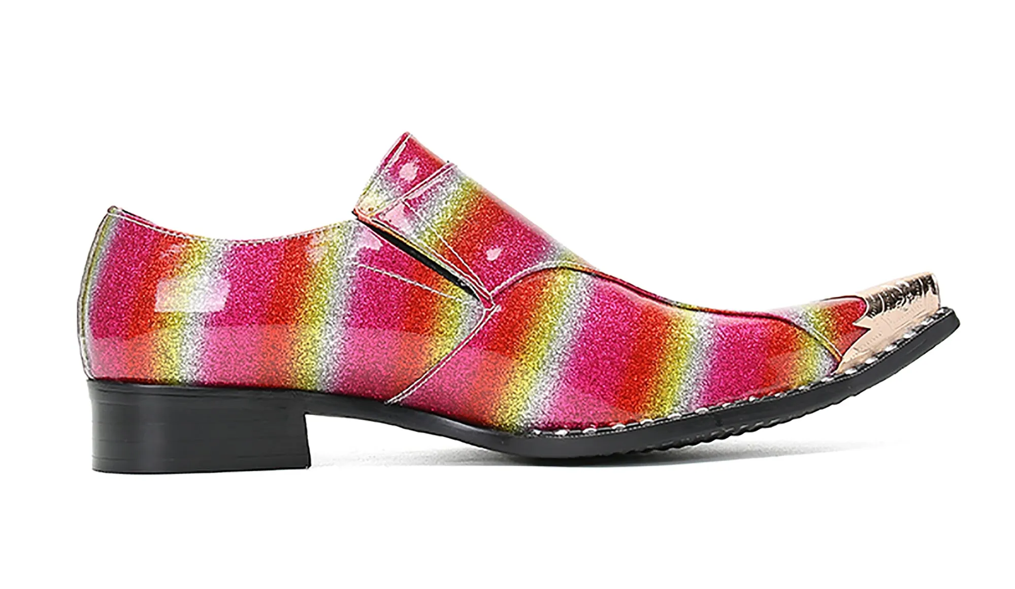 Men's Metal Tip Double Buckle Western Loafer Endurance Work Boots