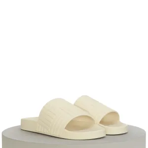 Men's "Slider" Slide Sandals In Sea Salt Beige Rubber Sandals St Vincent
