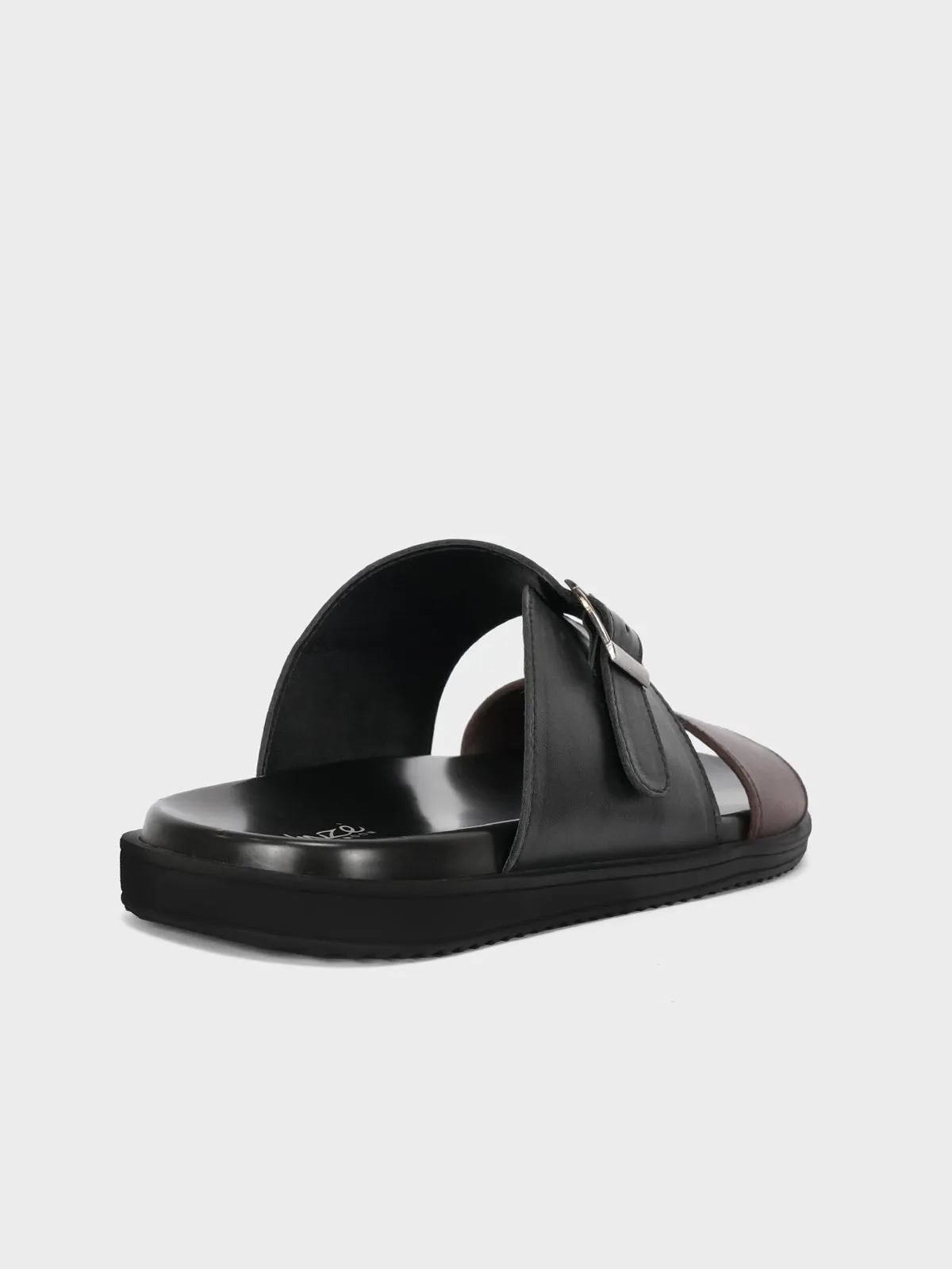 Mens "YANNICK" Casual Leather Slippers Slide In Clogs