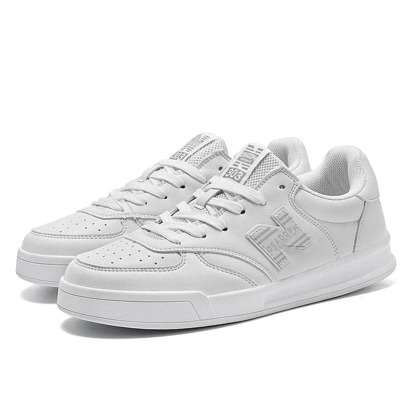 New Balance Red Shoes Men's Synthetic Leather Cool Casual Sneakers