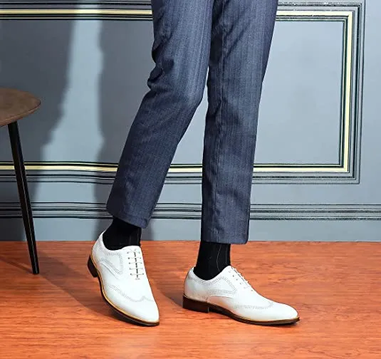 Men's Wingtip Oxfords Ivory White Bedrock Ii Work Boots