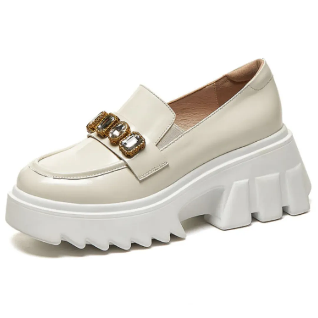 Haruta Loafers Japan Mercuri Women's Platform Shoes