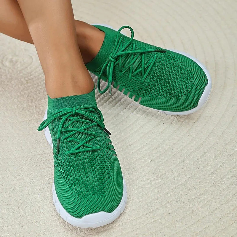 Sneakers Diabetes Mesh Breathable Soft Sole Sneakers Women Lightweight Non-Slip Running Walking Shoes Woman