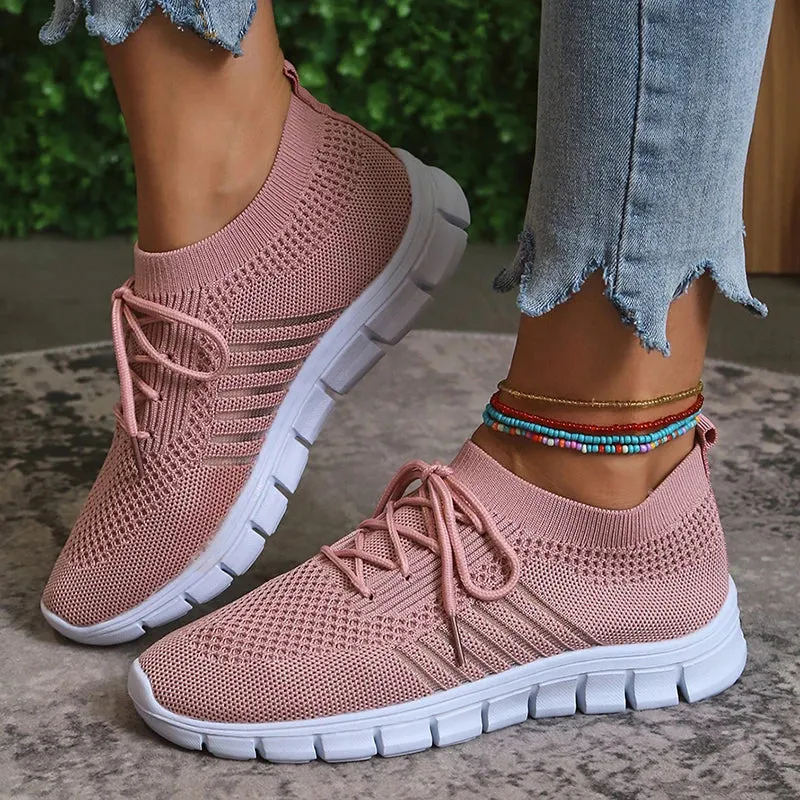Sneakers By Kanye West Mesh Breathable Soft Sole Sneakers Women Lightweight Non-Slip Running Walking Shoes Woman