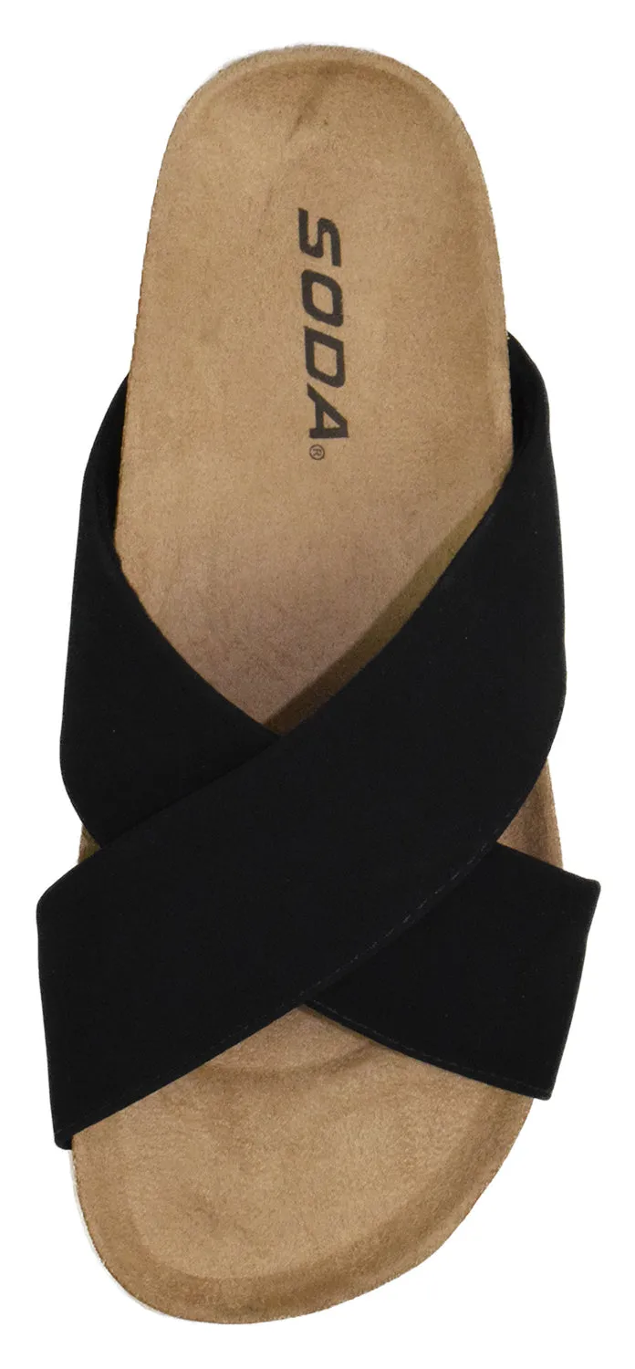 MIDGE-S Black Soda Flip Flops That Are Not Slippery When Wet