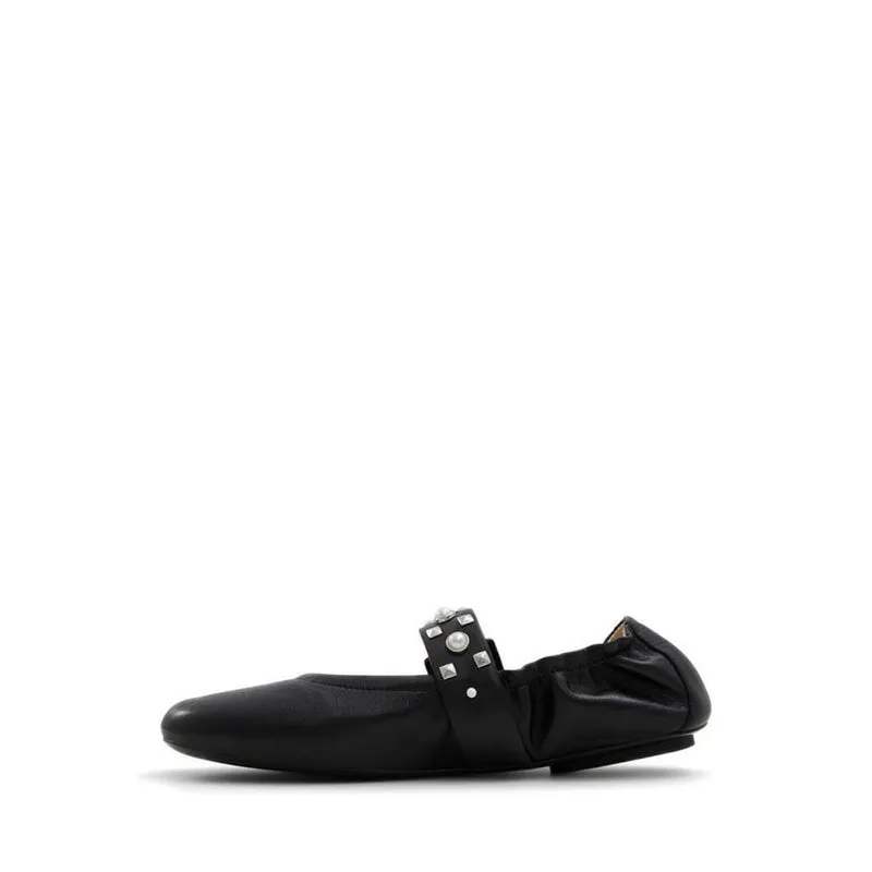 Slip-on Wide Toe Box Shoes Milenia Ballerinas & Mary Janes - Black