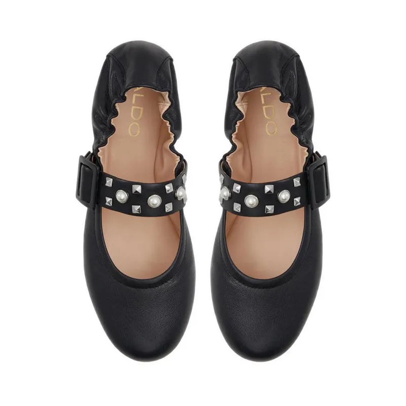 Milenia Ballerinas & Mary Janes - Black Leopard Slip On Shoes
