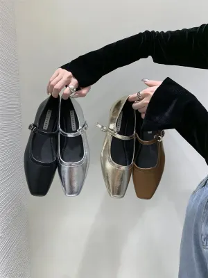 Doc Martens Tassel Loafers MQTIME  -  Elegant Loafers Mary Jane Ballet flats Shoes For Women 2024 Spring Summer Casual Buckle Strap Female Dress Shoes Low Heels Mule