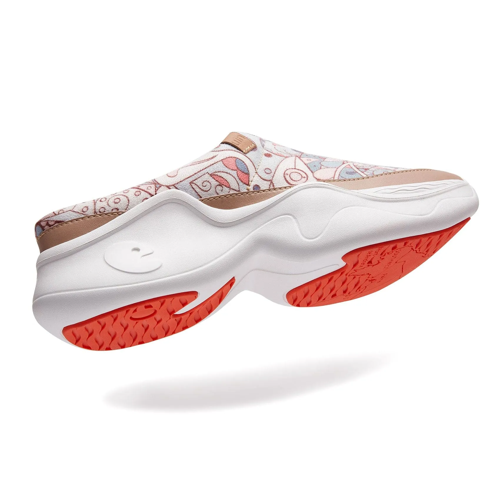 White Canvas Slip On Shoes Spring-Gray Palma VI Women