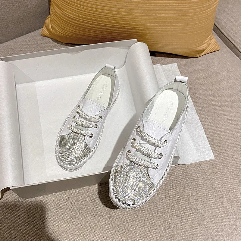 Exotic Leather Work Boots Nanccy Breathable Soft Thick bottom Casual Shoes