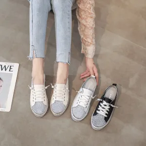 Amazon Work Boots Nanccy Rhinestone Thick-soled Casual Shoes