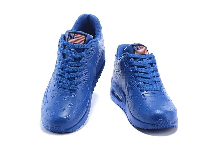 Asics Shoes Latest Model Nike Air Max 90 'Independence Day Blue' Shoes Sneaker Sale Men Size US 7, 8, 8.5, 9, 10, 11
