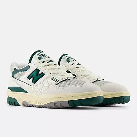 New Balance 550 - Sea Salt with Marsh Green Workout Shoes New Balance