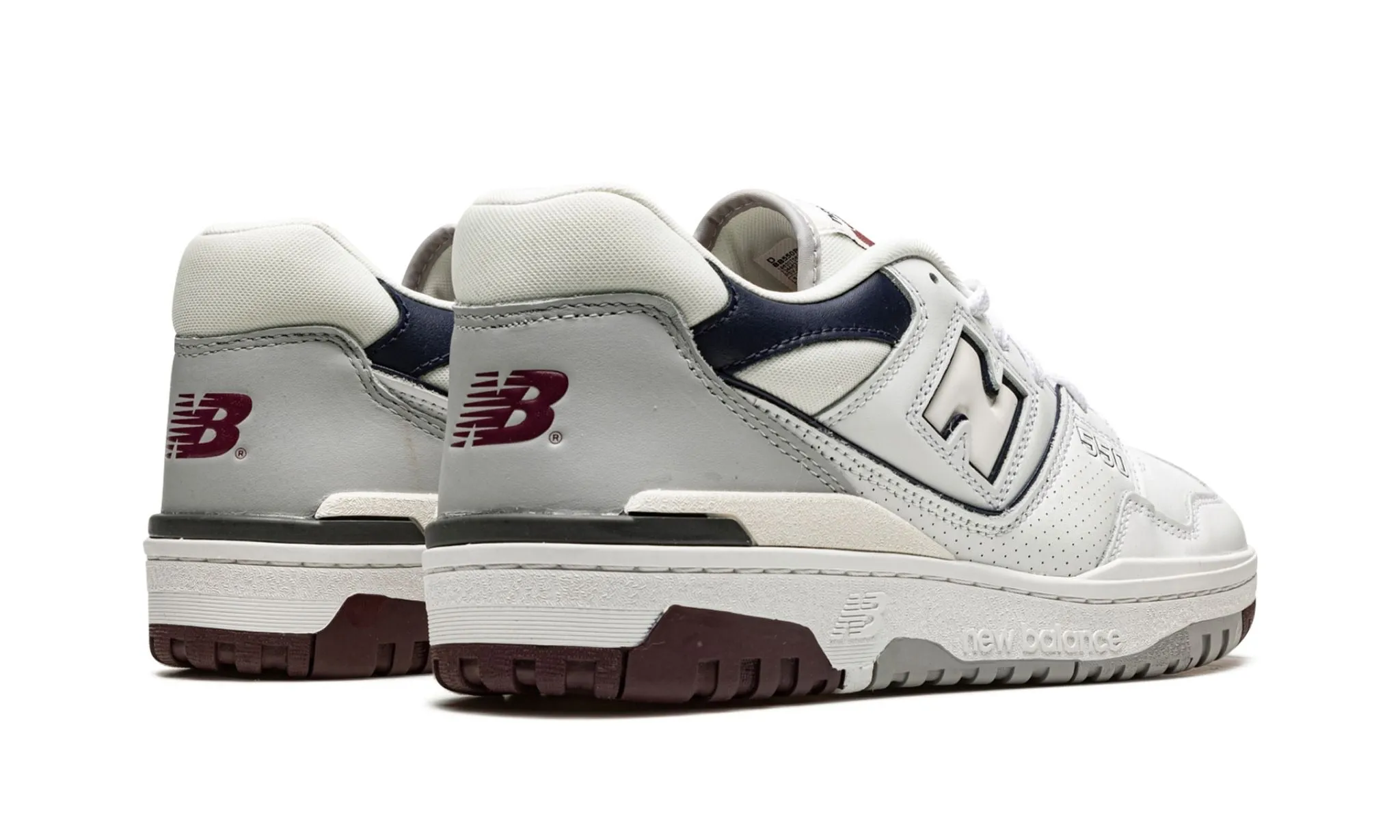 Men's New Balance Turf Shoes NEW BALANCE 550 WHITE NATURAL INDIGO BURGUNDY