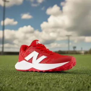 New Balance 300 New Balance Dynasoft 4040v7 Youth Turf Trainer - Red