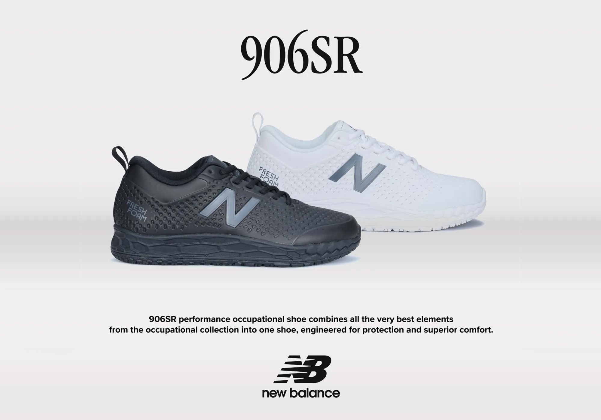 New Balance Mens 906 SR Slip Resistant 2E Wide Fit Work Shoes Grunt Work Boots