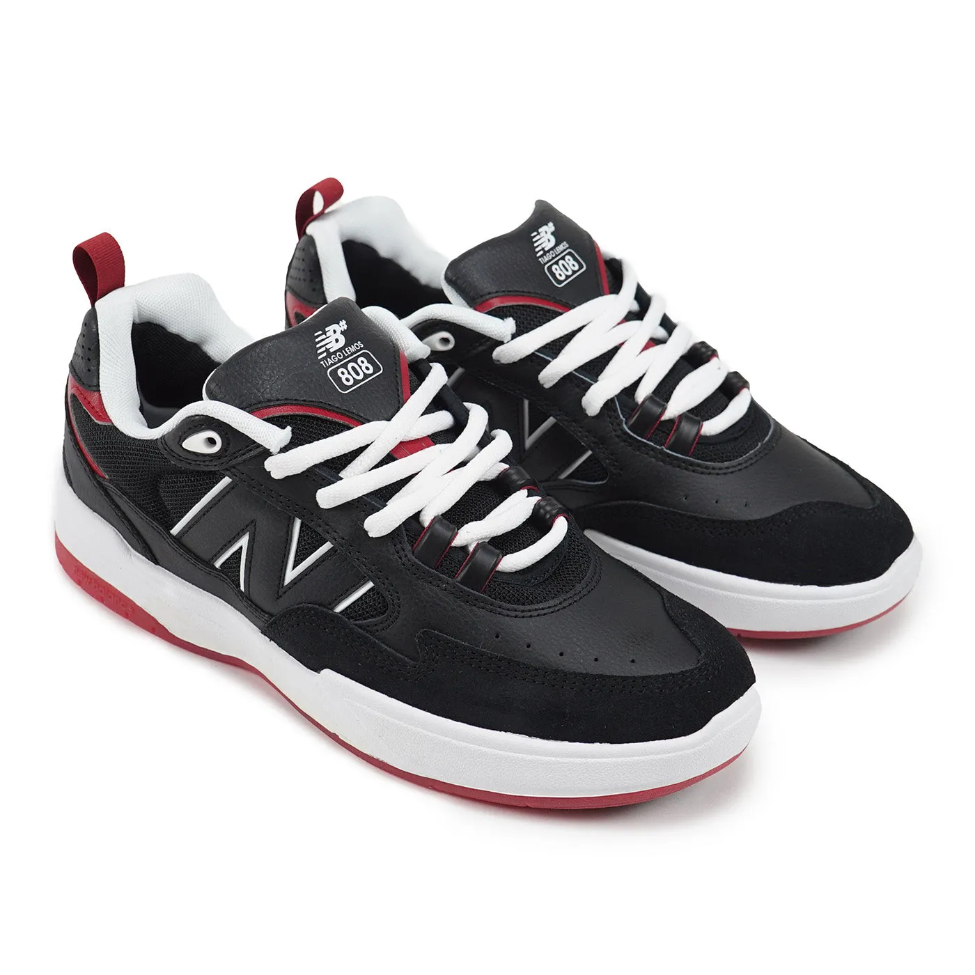 New Balance Numeric 808 Tiago Shoes - Black / Red New Balance 57/40 Womens