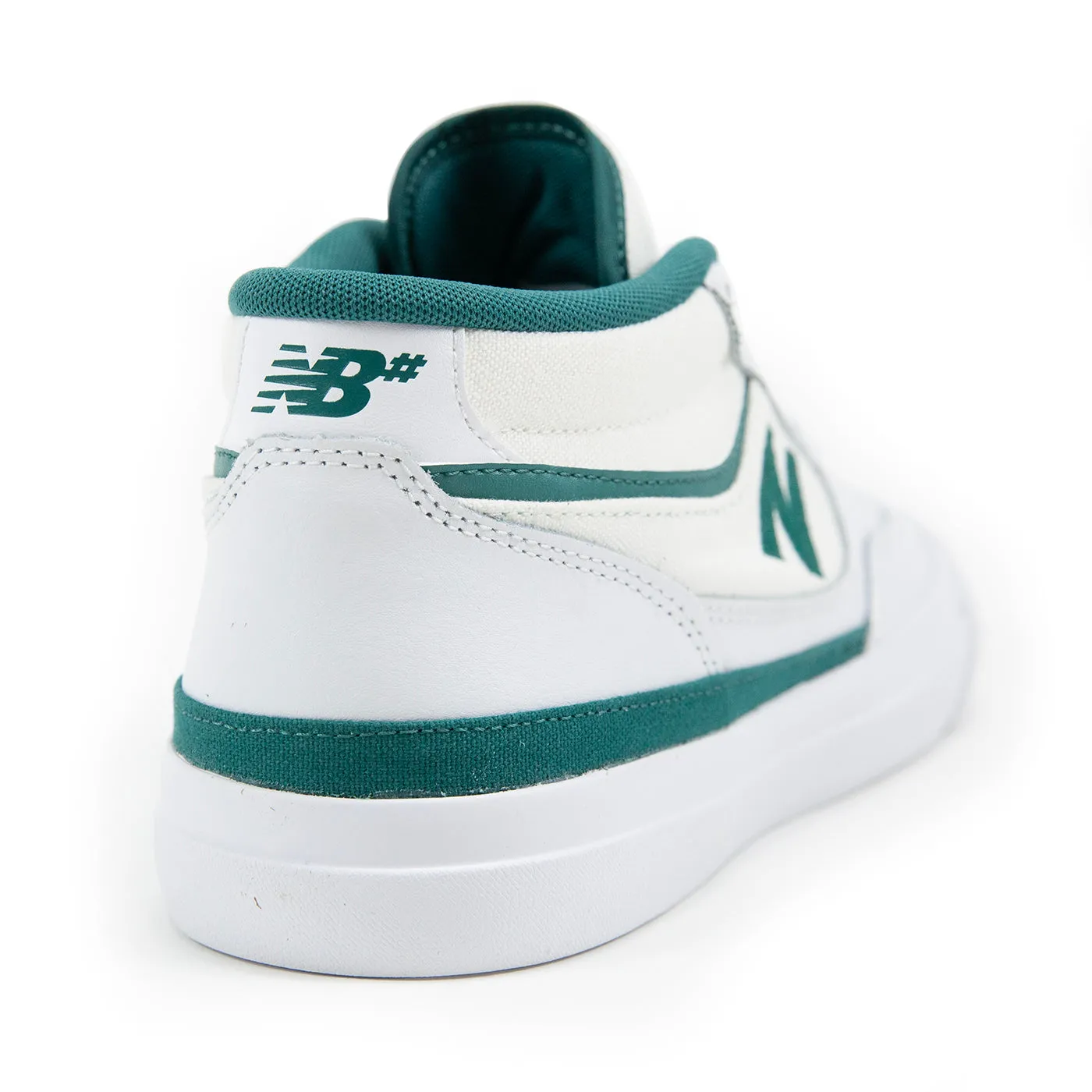 New Balance Numeric 'Franky Villani' NM417 Shoes - White / Vintage Teal Customized New Balance Shoes