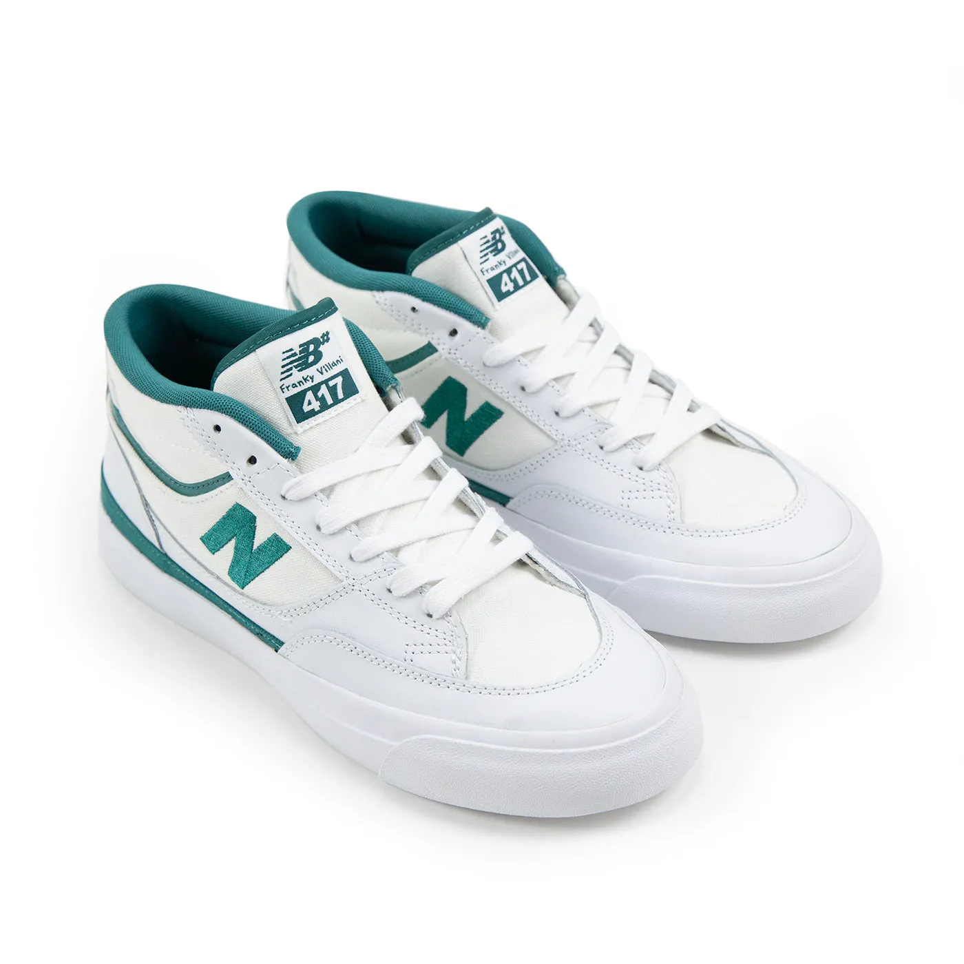 New Balance Minimus Running Shoes New Balance Numeric 'Franky Villani' NM417 Shoes - White / Vintage Teal