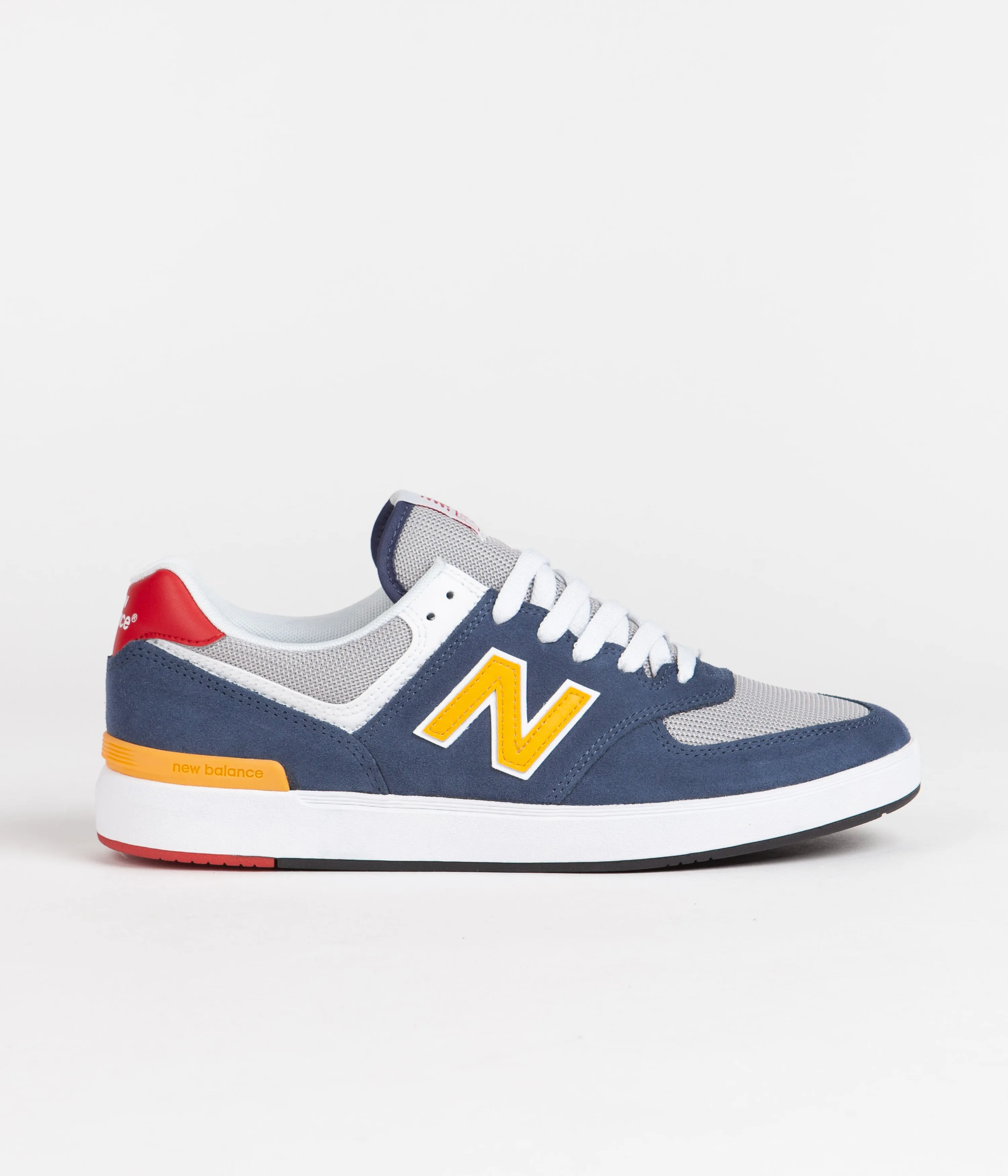 New Balance Numeric Pro Court 574 Shoes - Navy / Yellow Zapatos New Balance