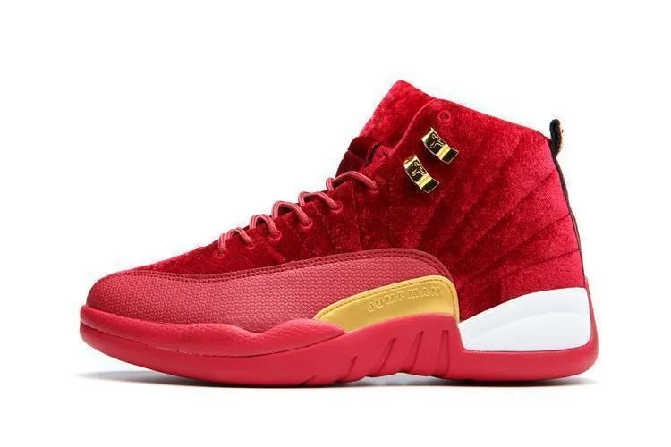 Nike Air Jordan 12 Retro Red Velvet Shoes Basketball Men !!! CYBER MONDAY SALE !!! Asics Shoes Best For Running