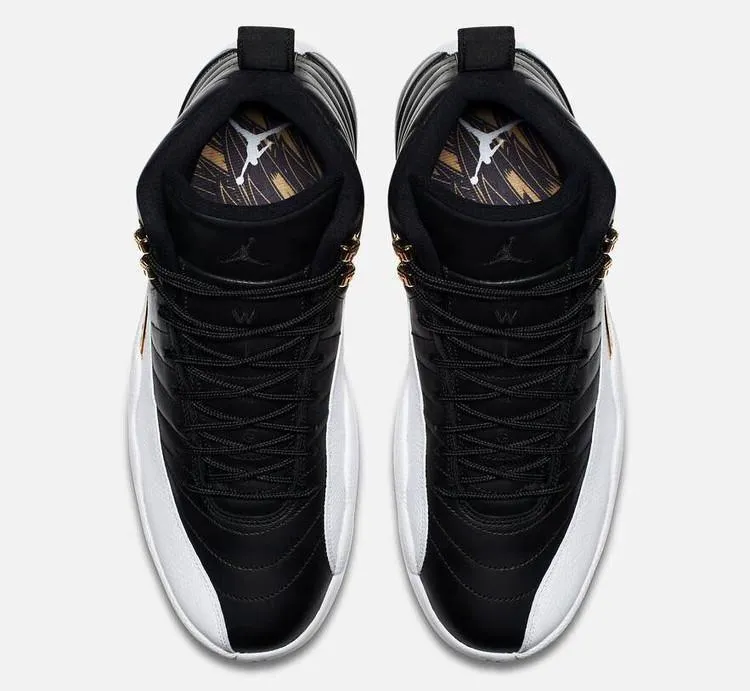 Nike Air Jordan 12 Retro 'Wings' Black White Gold Shoes Basketball Men !!! CYBER MONDAY SALE !!! Best Everyday Asics Shoes