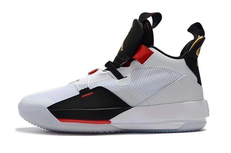 Nike Air Jordan 33 White Black Red Men Shoes !!! CYBER MONDAY SALE !!! Asics Tennis Shoes Japan