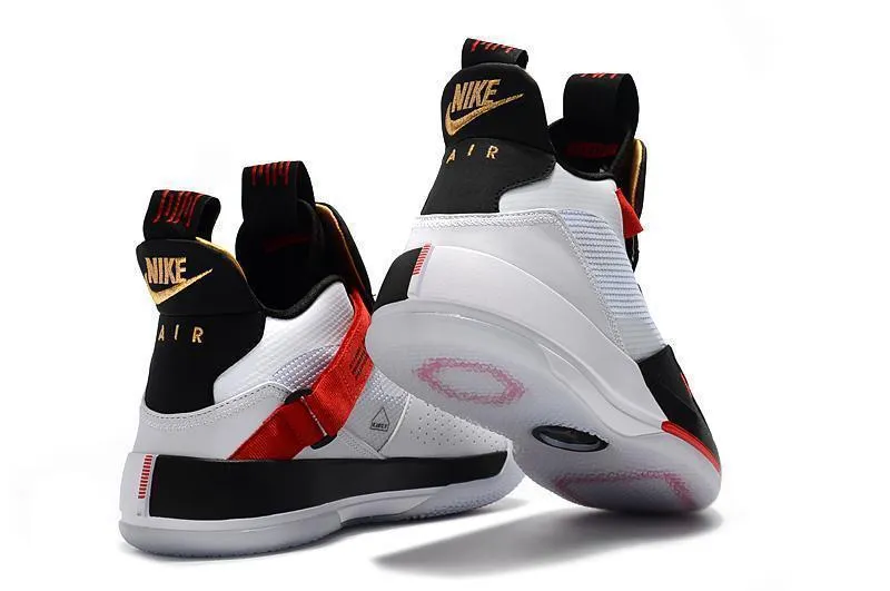 Nike Air Jordan 33 White Black Red Men Shoes !!! CYBER MONDAY SALE !!! Triathlon Asics Shoes