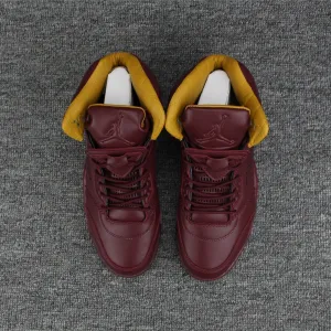 Nike Air Jordan 5 Retro Bordeaux Men Shoes Sale Size US 7-13 Asics Mid Top Volleyball Shoes