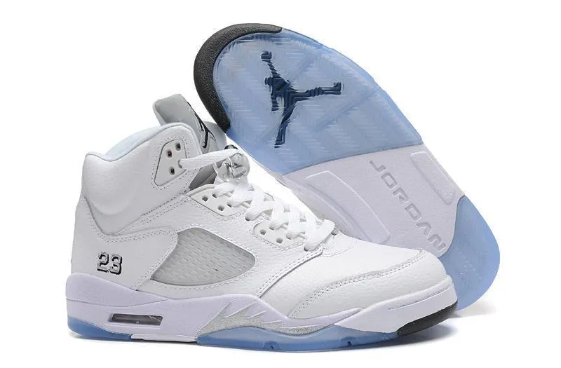 Nike Air Jordan 5 Retro White Men Shoes Sale Size US 7, 8, 8.5, 9, 10, 11, 12, 13 Asics Forefoot Running Shoes