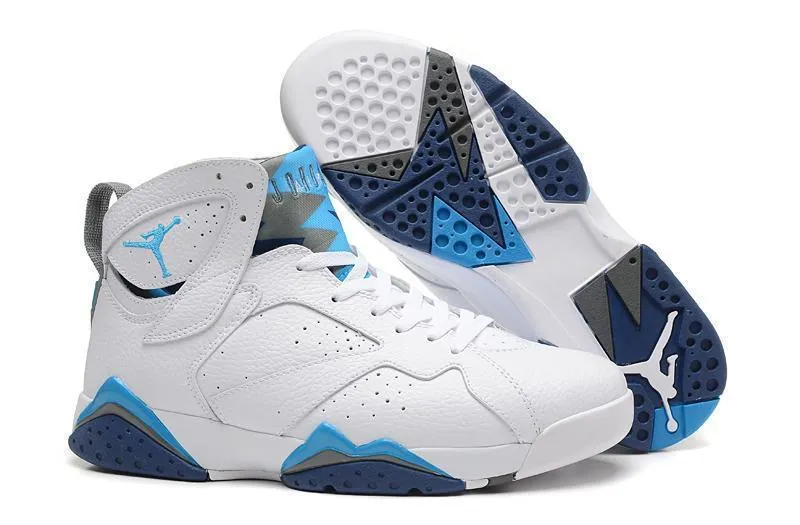 Nike Air Jordan 7 Retro White Blue Shoes Basketball Men !!! CYBER MONDAY SALE !!! Online Asics Running Shoes