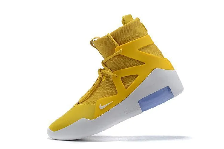 Nike Air Jordan Fear Of God 1 White Blue Yellow Men Shoes Sale Basketball  Size US 7 - 13 Asics Shoes Orthopedic