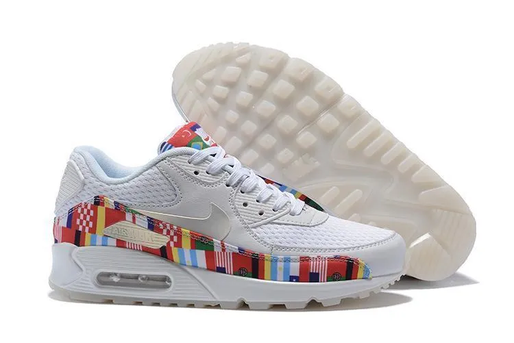 Nike Air Max 90 'One World White' Shoes Sneaker Sale Men Size US 7-11 Junior Asics Running Shoes