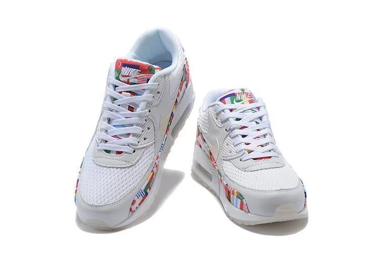 Asic Skate Shoes Nike Air Max 90 'One World White' Shoes Sneaker Sale Men Size US 7-11