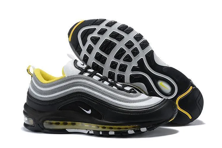 Asics 2020 Running Shoes Nike Air Max 97 Black Grey Yellow Shoes !!! CYBER MONDAY SALE !!!