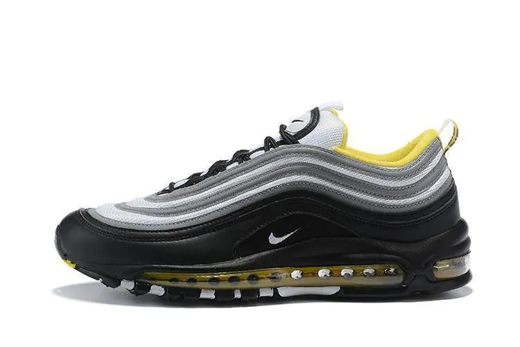 Nike Air Max 97 Black Grey Yellow Shoes !!! CYBER MONDAY SALE !!! Best Asics Running Shoes Overpronation