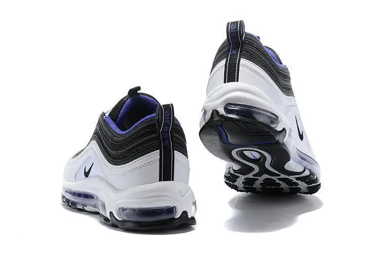 Non Slip Shoes Asics Nike Air Max 97 Black White Blue Shoes !!! CYBER MONDAY SALE !!!