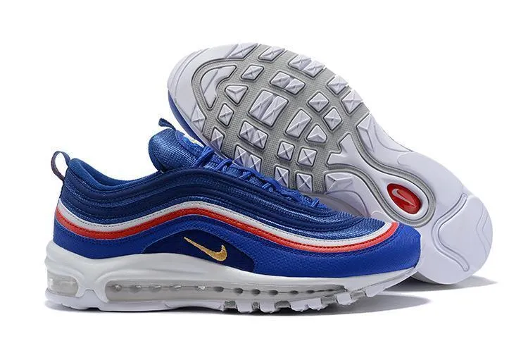 Asics Size Chart Nike Air Max 97 Blue White Italia Shoes Sale Men Size US 7, 8, 8.5, 9, 10, 11