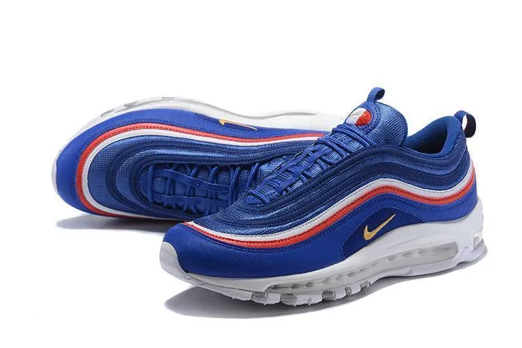 Nike Air Max 97 Blue White Italia Shoes Sale Men Size US 7, 8, 8.5, 9, 10, 11 Shoes Similar To Asics Nimbus