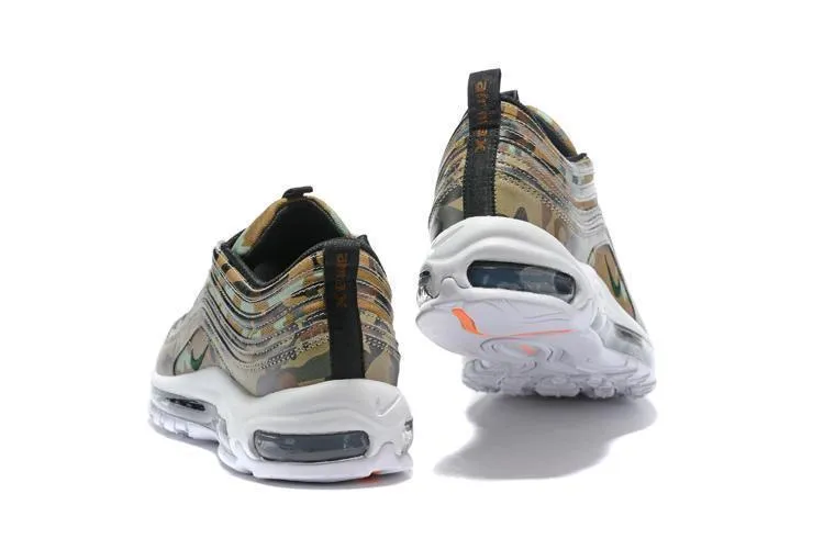 Asics Sneaker Shoes Nike Air Max 97 Camouplage Coffe Green Shoes Sale Size US 7, 8, 8.5, 9, 10, 11