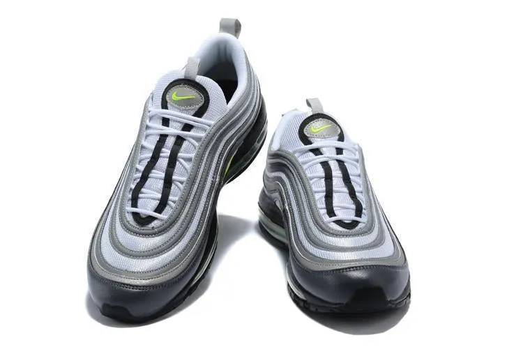 Nike Air Max 97 Carbon Grey Fludredsent Green Shoes Sale Men Size US 7-11 Asics Gel-sonoma 3 Running Shoe