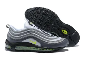 Nike Air Max 97 Carbon Grey Fludredsent Green Shoes Sale Men Size US 7, 8, 8.5, 9, 10, 11 Asics Usa Volleyball Shoes